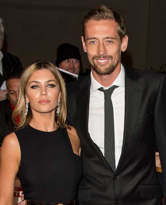 Abbey Clancy with her husband Peter Crouch 