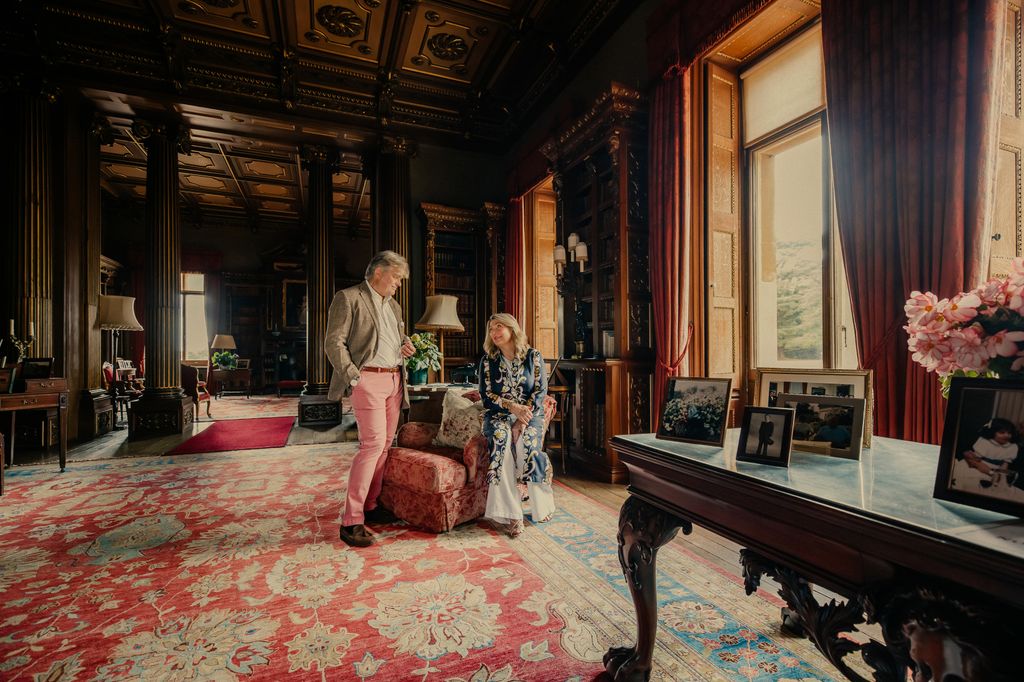 Lord and Lady Carnarvon at Highclere Castle, Highclere, Newbury, Hampshire, United Kingdom. 29th August 2025