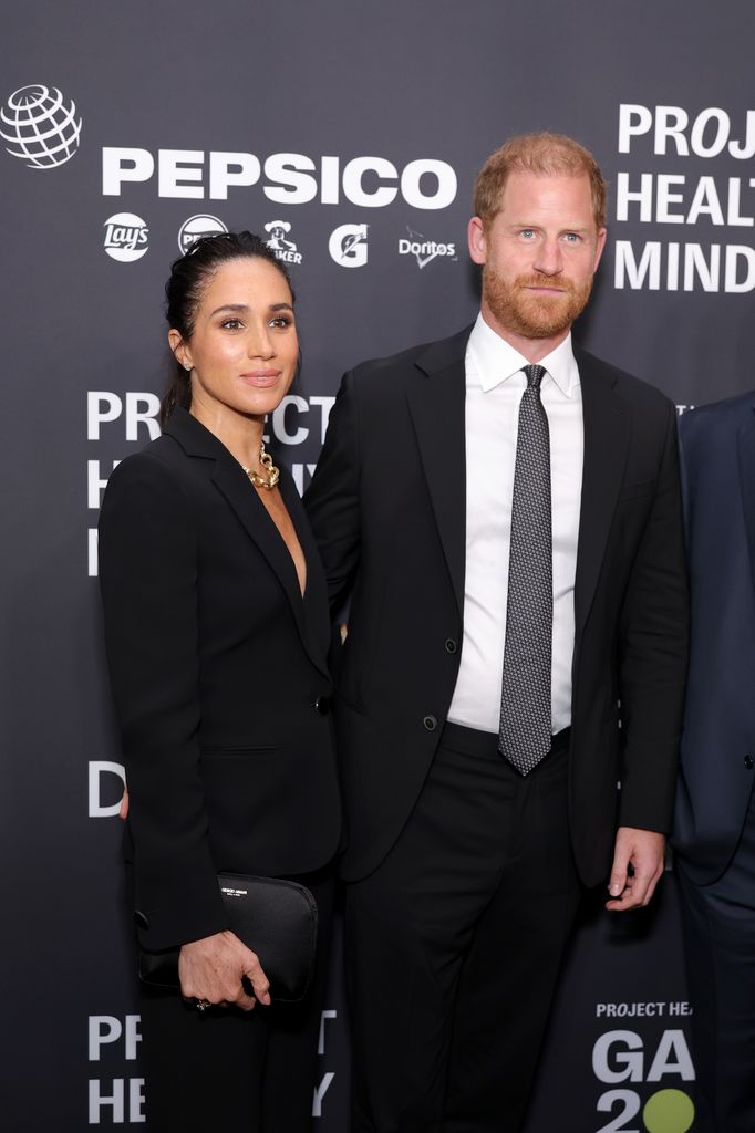 Harry and Meghan were honoured for their work around online safety at the Project Healthy Minds gala