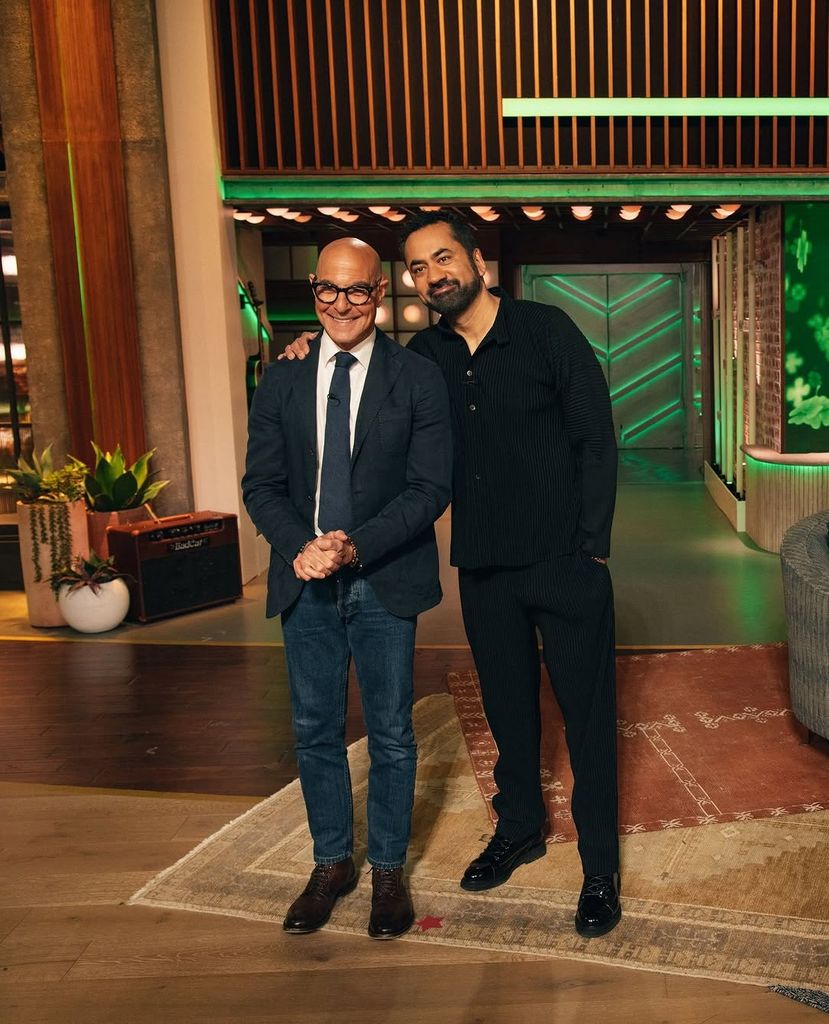 Kal Penn filled in for Kelly Clarkson - with guests including Stanley Tucci 
