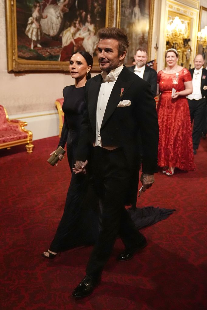 couple arriving at state banquet