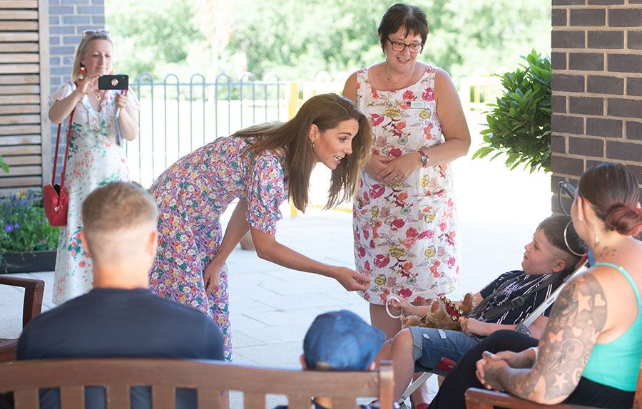 kate middleton meeting patients
