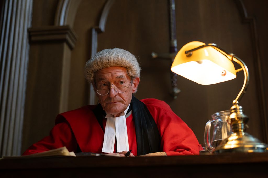 Court judge close-up