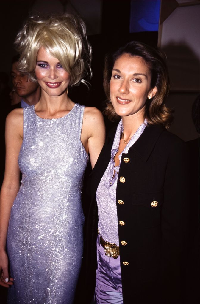 celine with claudia in 1996