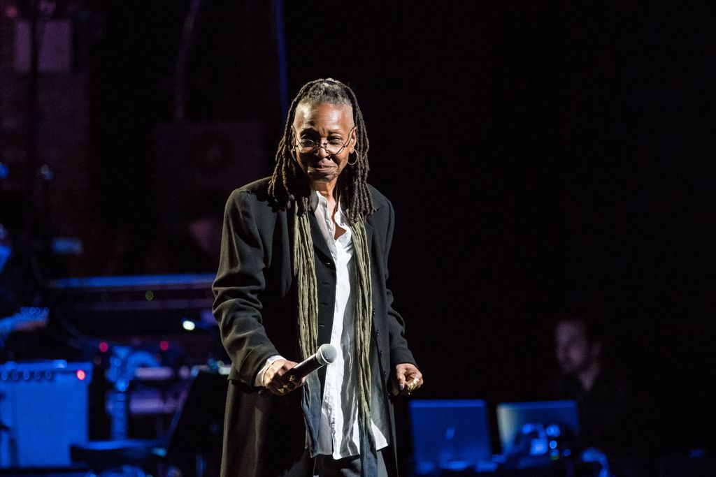 The 69-year-old took to the stage