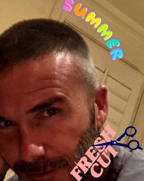 David Beckham new hair