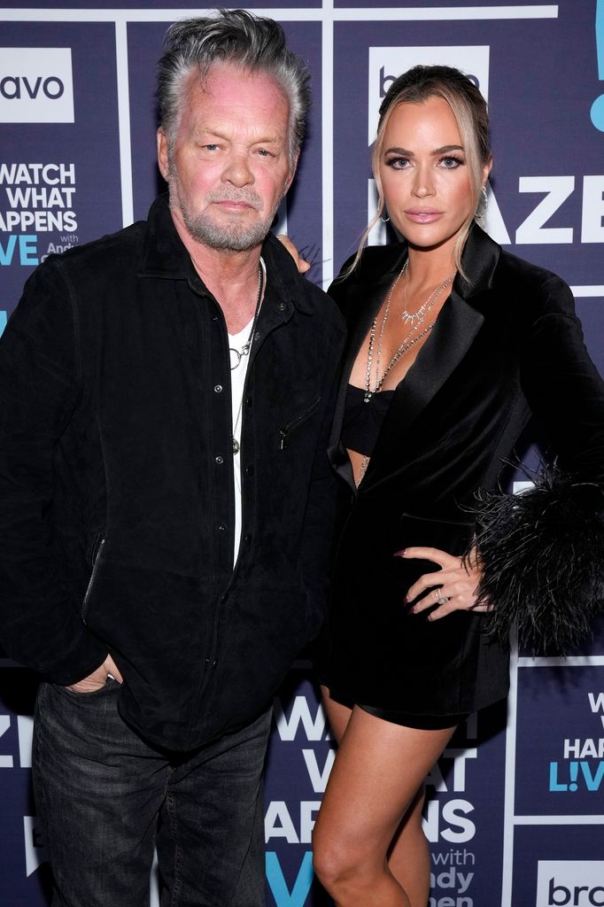John Mellencamp, Teddi Mellencamp pose for pictures