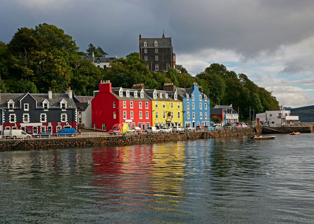 Tobermory is on the Isle of Mull, Argyll and Bute.