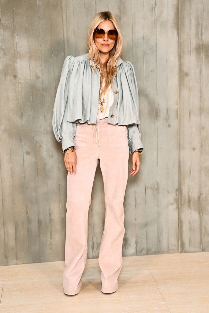 Sienna Miller attends the ChloÃ© Womenswear Spring-Summer 2025 show as part of Paris Fashion Week on September 26, 2024 in Paris, France. (Photo by Stephane Cardinale - Corbis/Corbis via Getty Images)