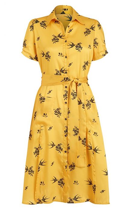 yellow dress sosandar