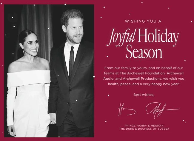 prince harry meghan markle christmas card 2022