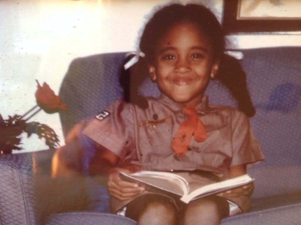 Robin Roberts as a Girl Scout in a childhood throwback photo, shared on X