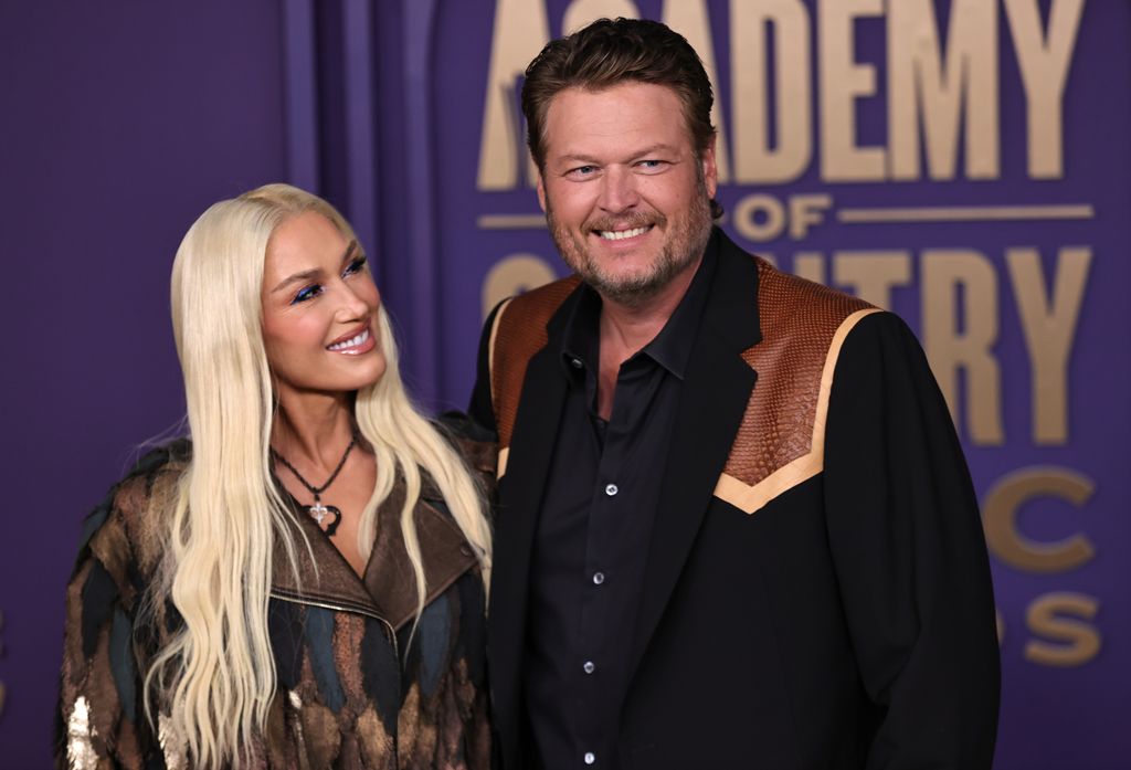 Gwen Stefani and Blake Shelton attend the 59th Academy of Country Music Awards at Omni Frisco Hotel at The Star on May 16, 2024 in Frisco, Texas.