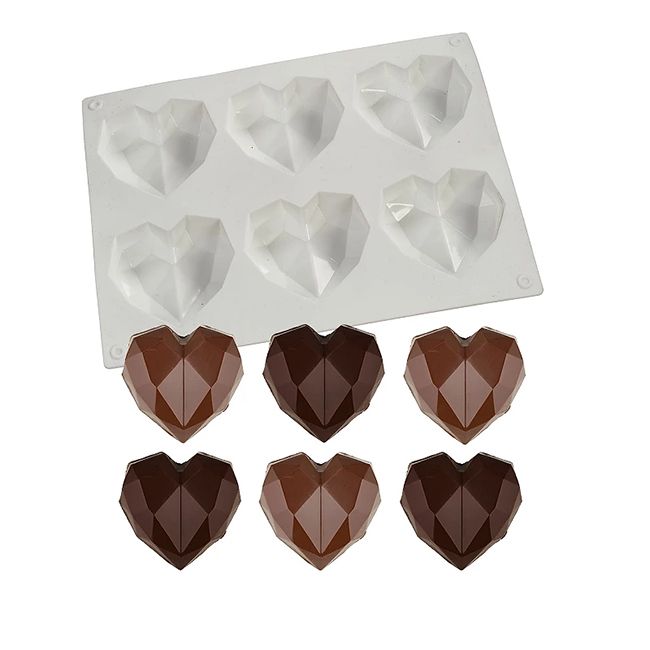 Heart silicone moulds