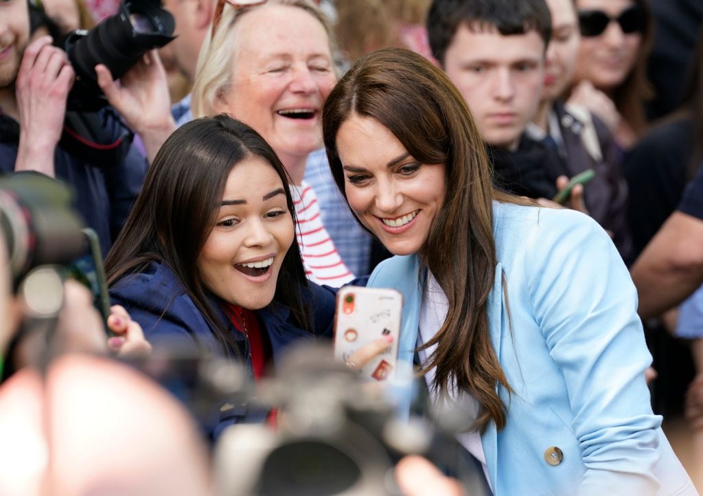 Princess Kate takes a selfie with a royal fan