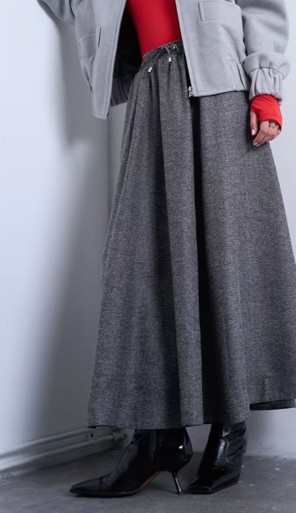 grey topshop skirt