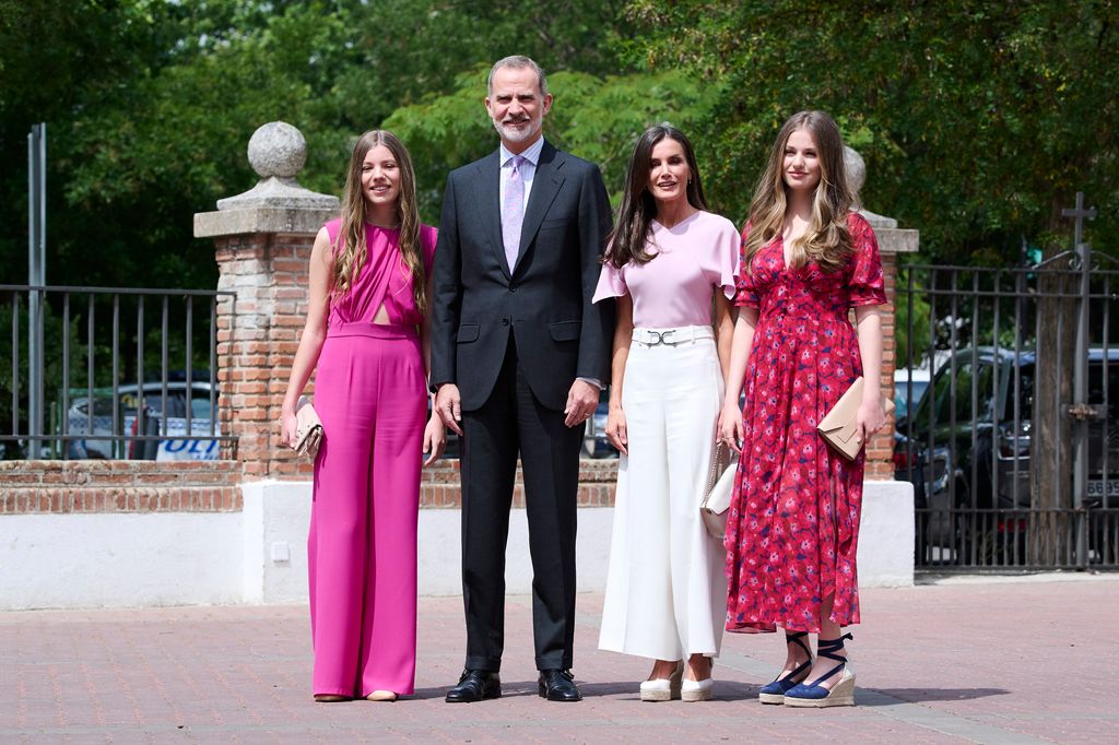 King Felipe and Queen Letizia with their two daughters