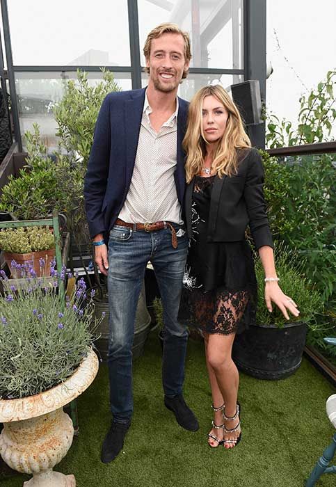 Abbey Clancy with her husband Peter