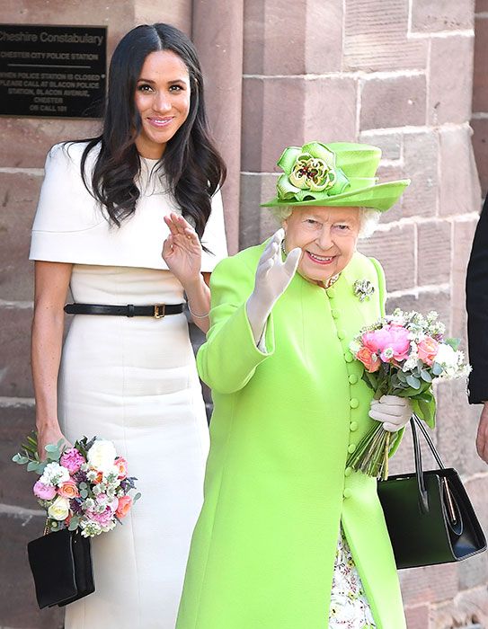 meghan markle solo engagement the queen