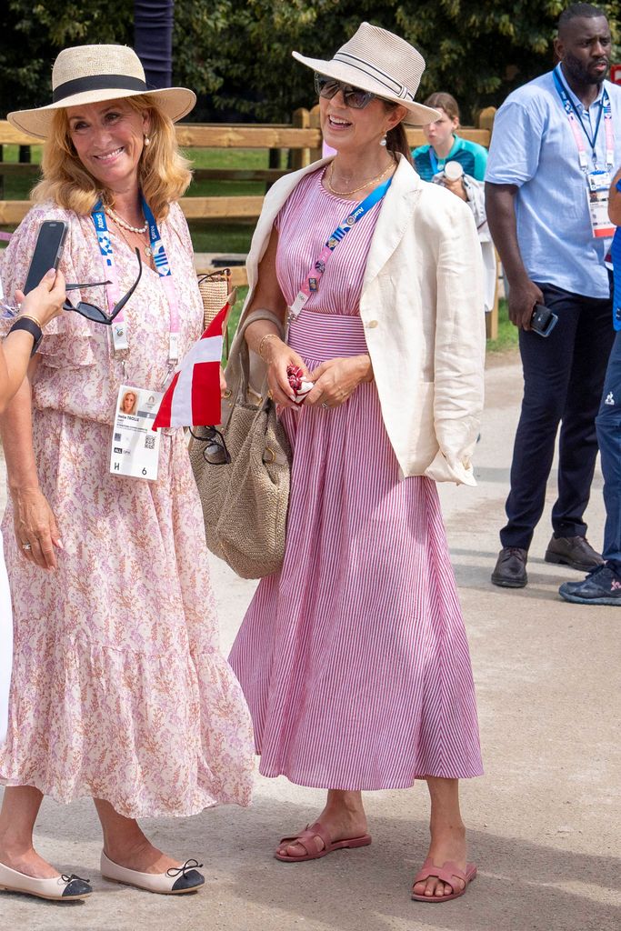 Queen Mary of Denmark and her friend Helle Trolle