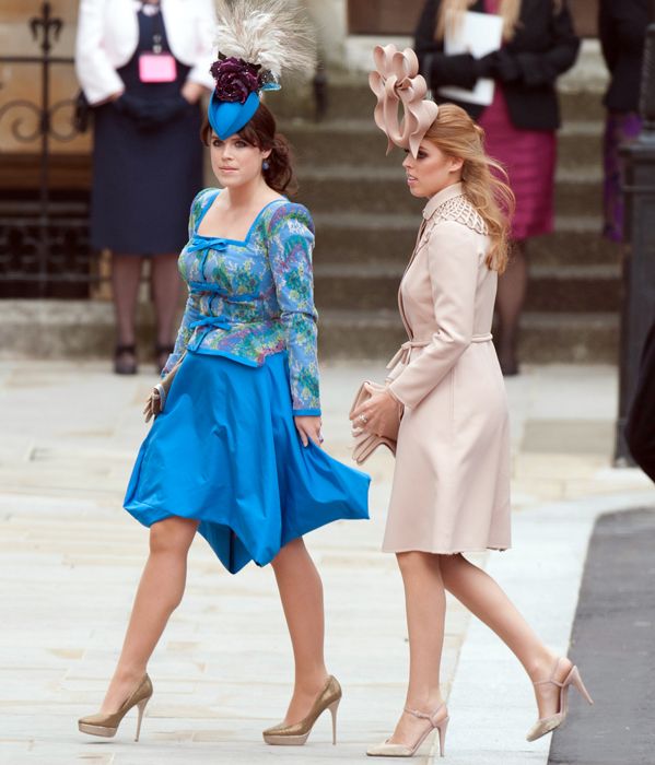 princess eugenie and princess beatrice at kate middletons wedding