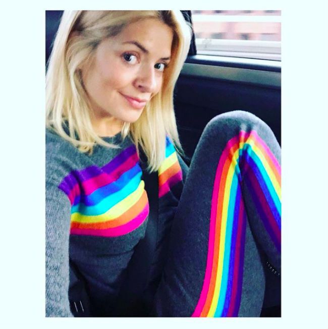 holly willoughby rainbow tracksuit