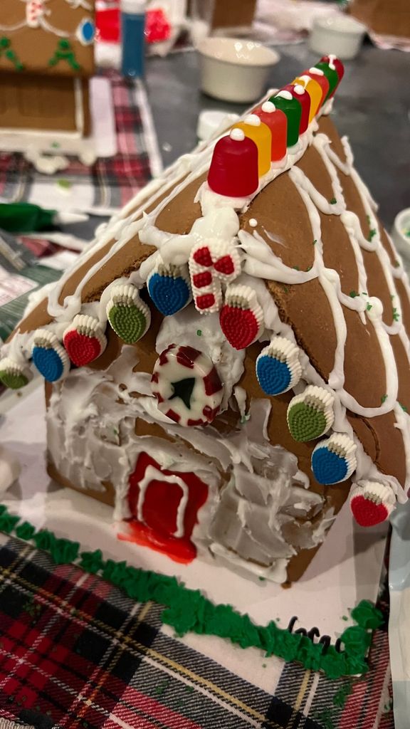 Another look at Kourtney's fun gingerbread creation 