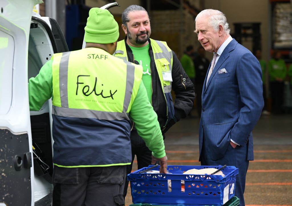 King Charles with The Felix Project volunteers