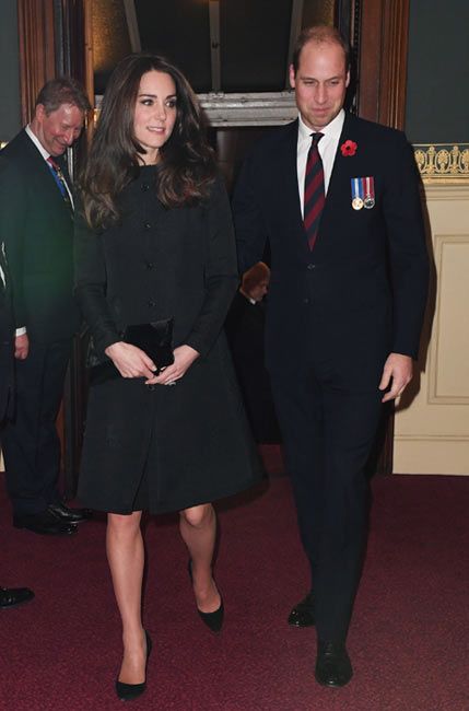 Kate Middleton wears black 