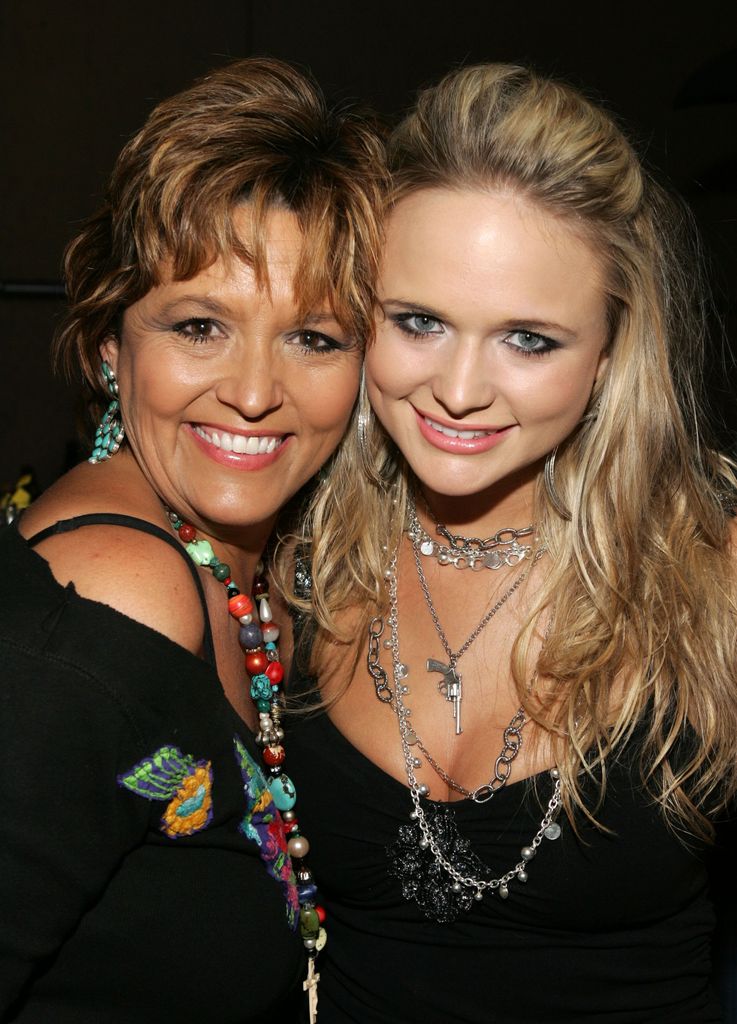 Singer Miranda Lambert (R) poses with her mother Beverly Lambert backstage during the Academy Of Country Music New Artists' Show held at the MGM Grand Ballroom, MGM Grand Convention Center on May 22, 2006 in Las Vegas, Nevada