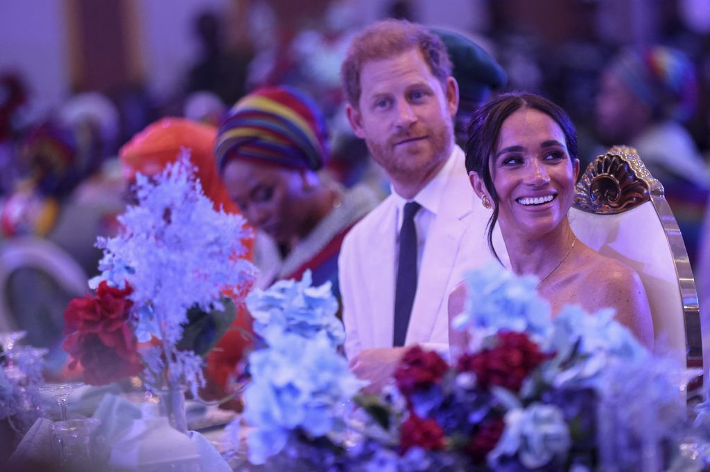 Prince Harry and Meghan Markle attend lunch at the Nigerian Defence Headquarters in Abuja