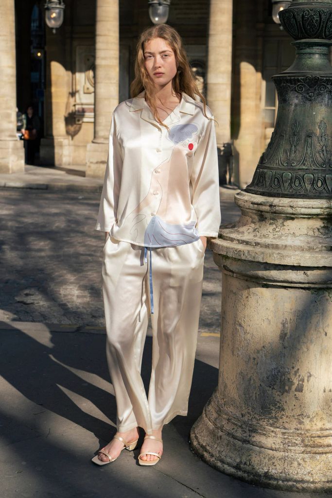 Museum of Crush - Goddess Print Women's Long Pajama Set