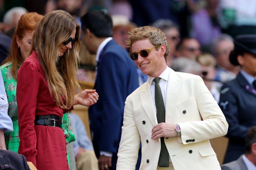Eddie Redmayne arrives in the Royal Box 