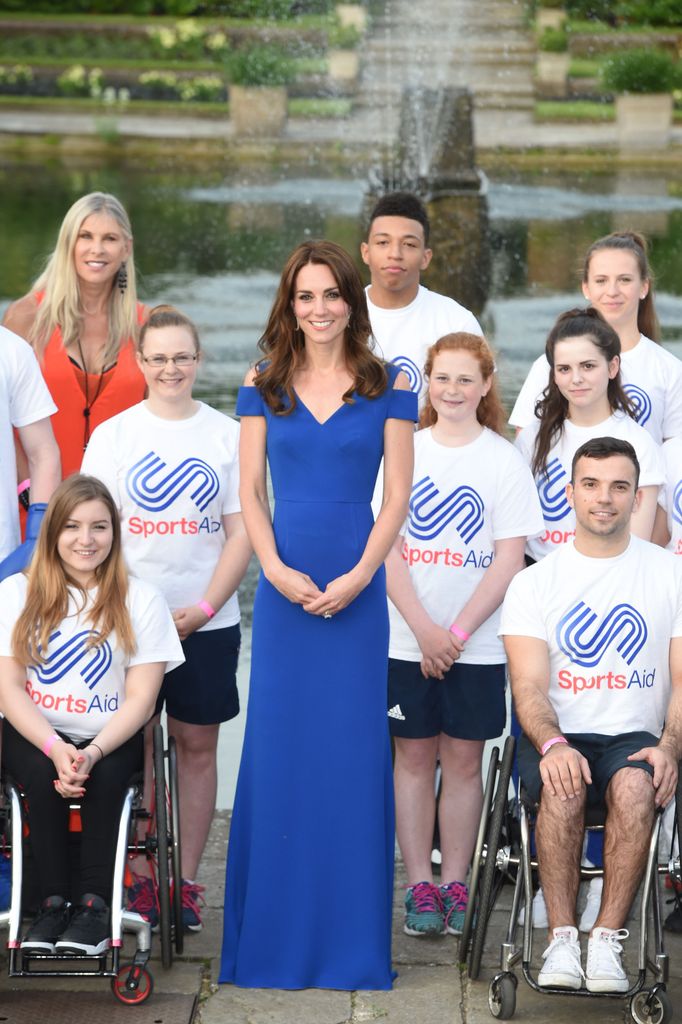 The royal looked elegant as she met ambassadors from SportsAid