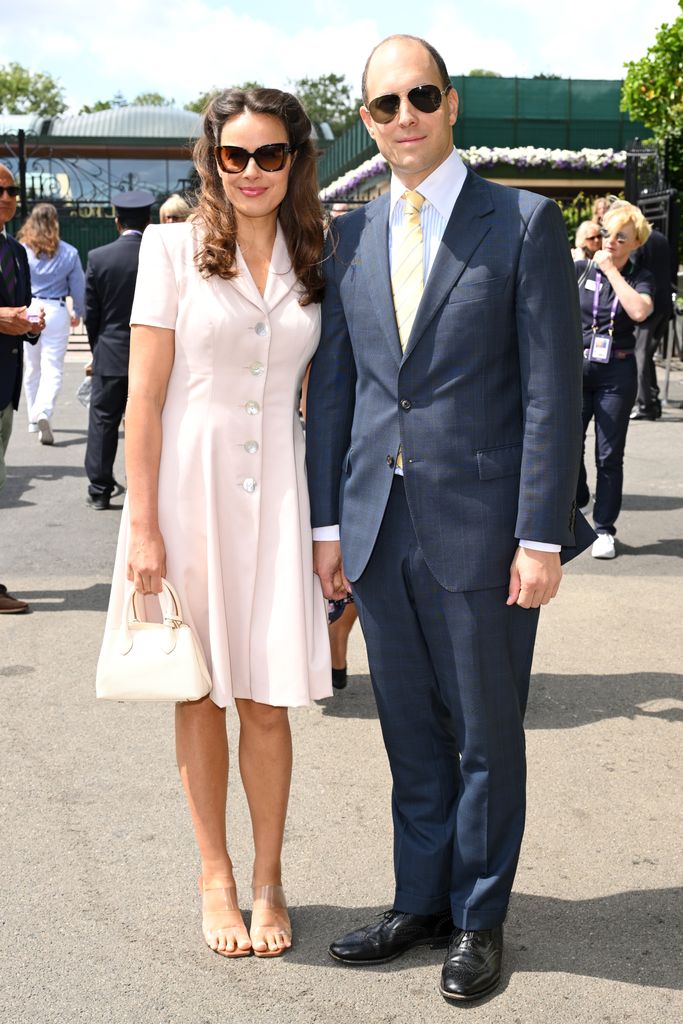 Lord and Lady Frederick Windsor arrive at Wimbledon final