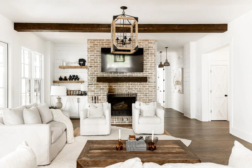 Living room in Christina Hall's TN farmhouse