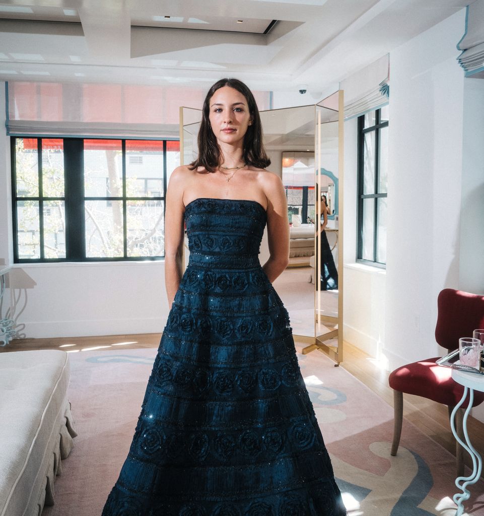 Carolina Lansing, granddaughter of Carolina Herrera during fittings for the 2025 Ball at her grandmother's boutique in New York City
