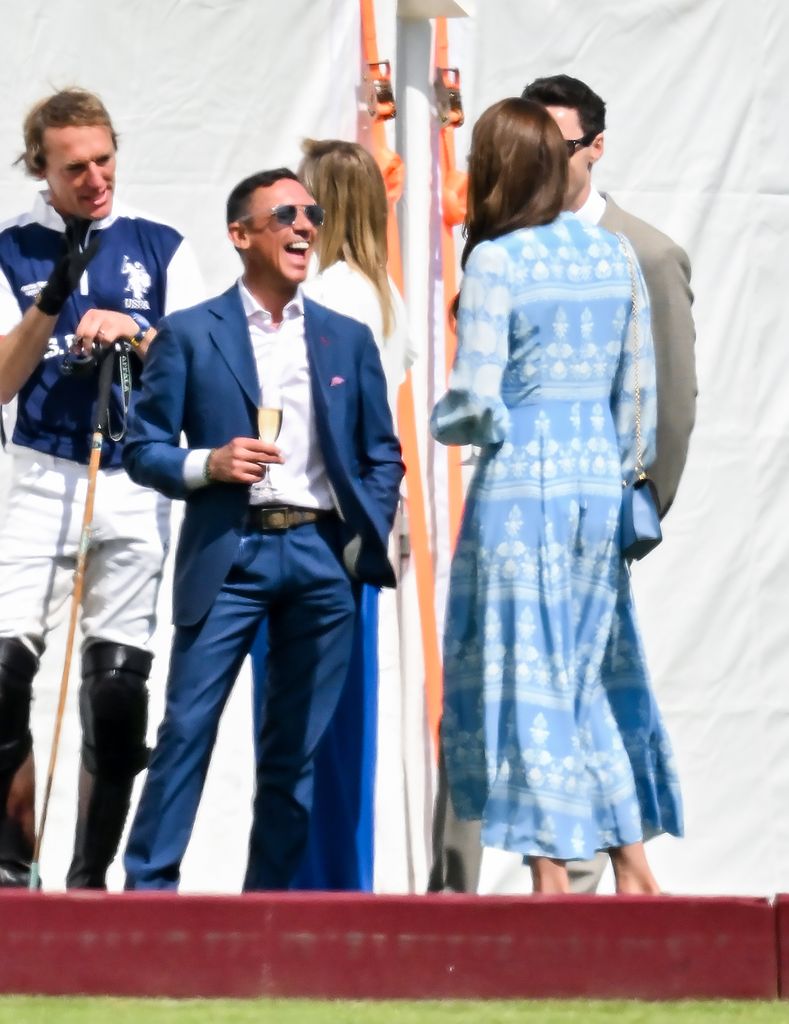 Princess of Wales and Frankie Dettori at polo match