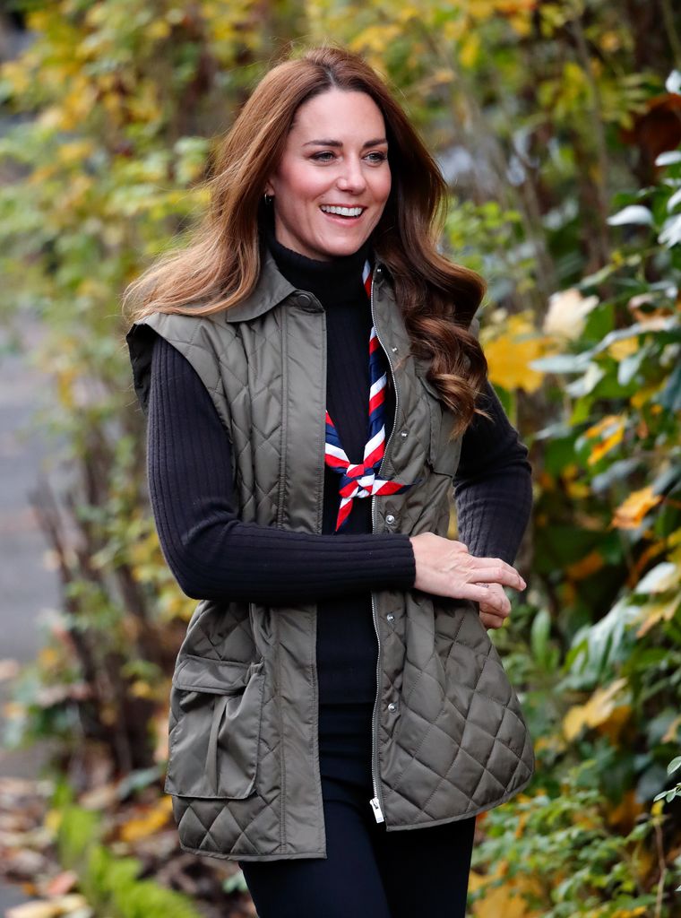 La princesse Kate a visité le centre sportif d'Alexandra Park en 2021 pour rencontrer des scouts de toute la région.