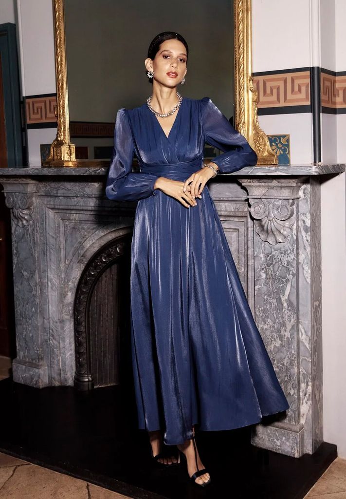 Hobbs Cate V Neck Maxi Dress