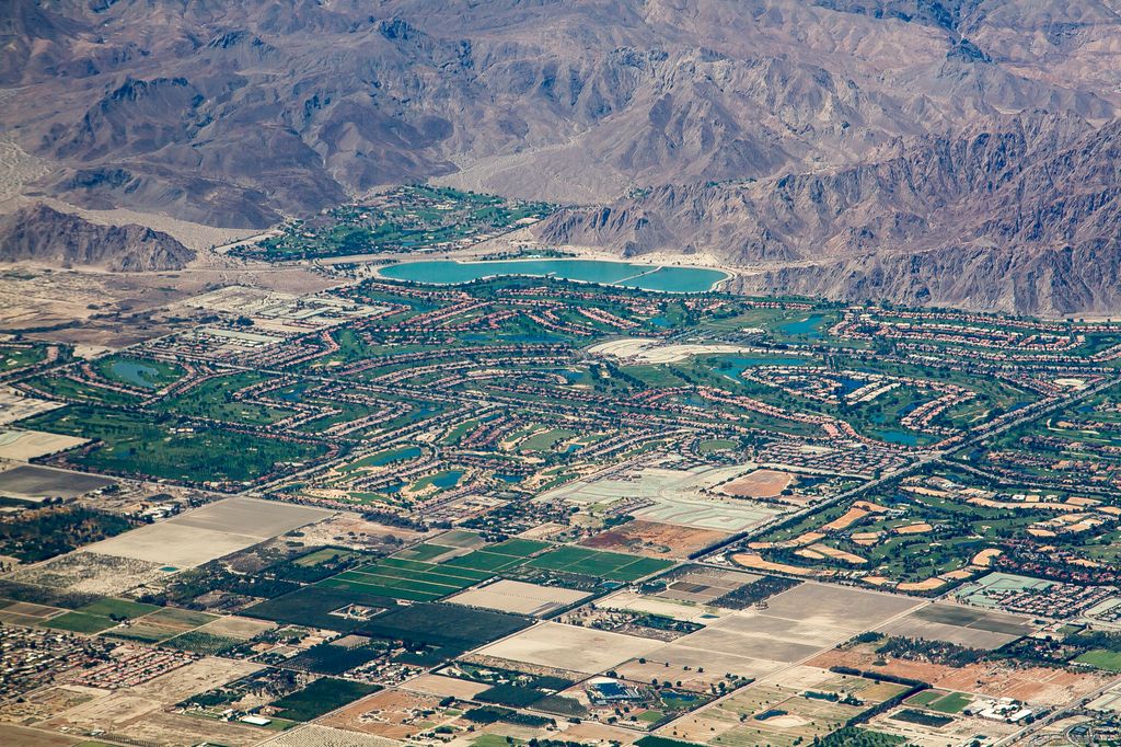 aerial view of La Quinta, California