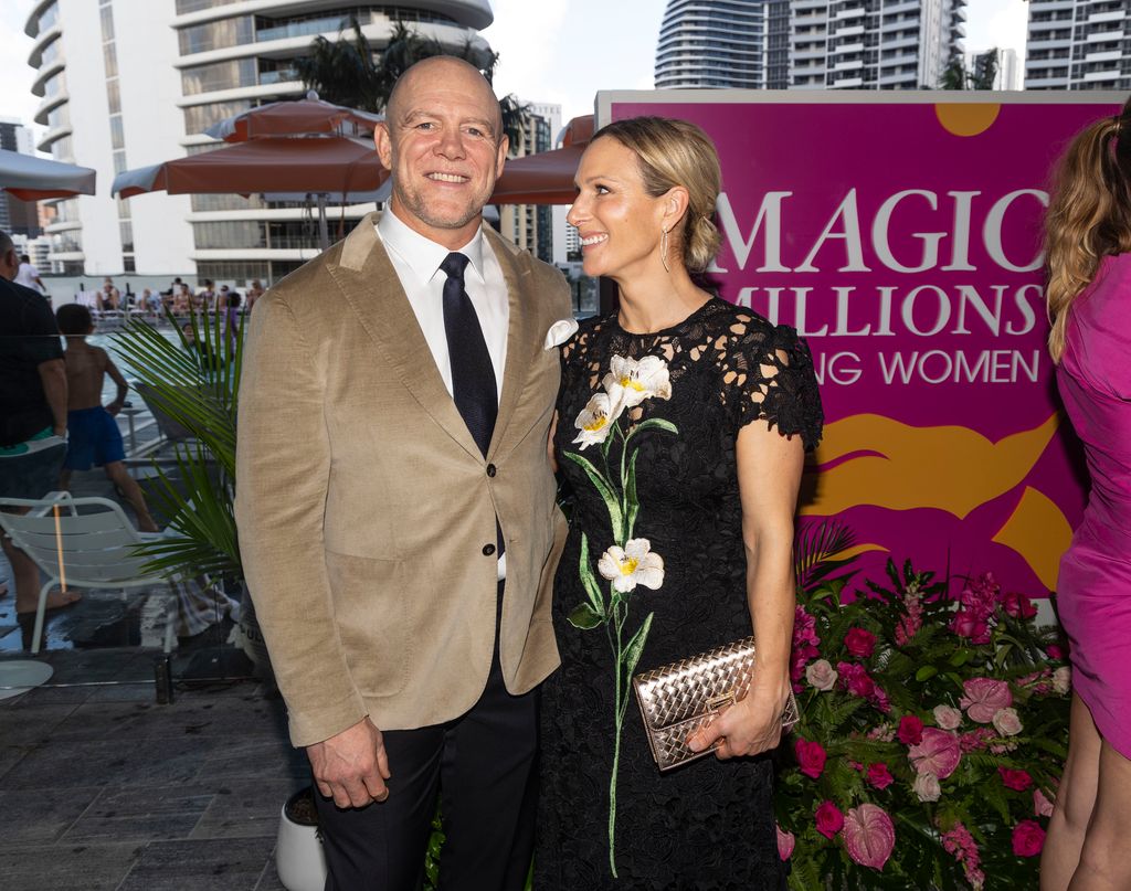 Zara and Mike Tindall attend their first event on the Gold Coast as ambassadors for Magic Millions Carnival 2025 