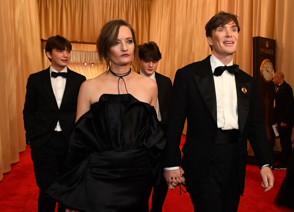 Cillian Murphy arrived at the Oscars with his wife and their two sons