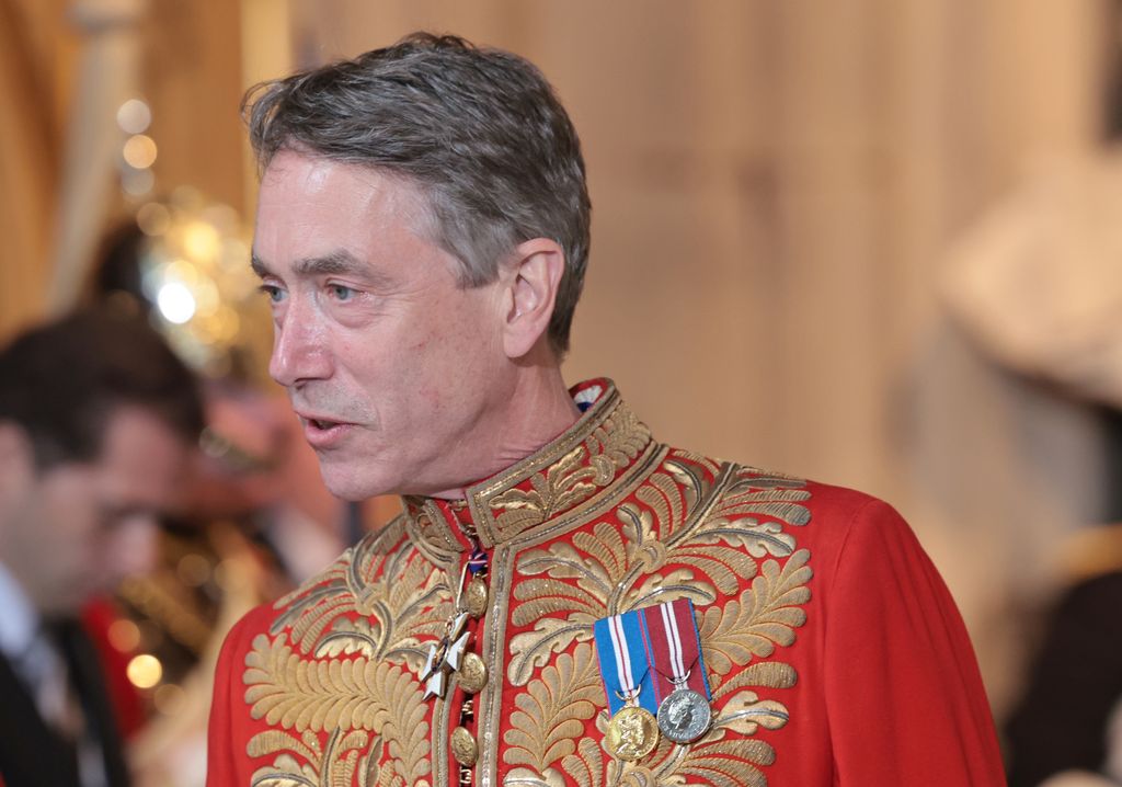 man in military outfit with medals on 