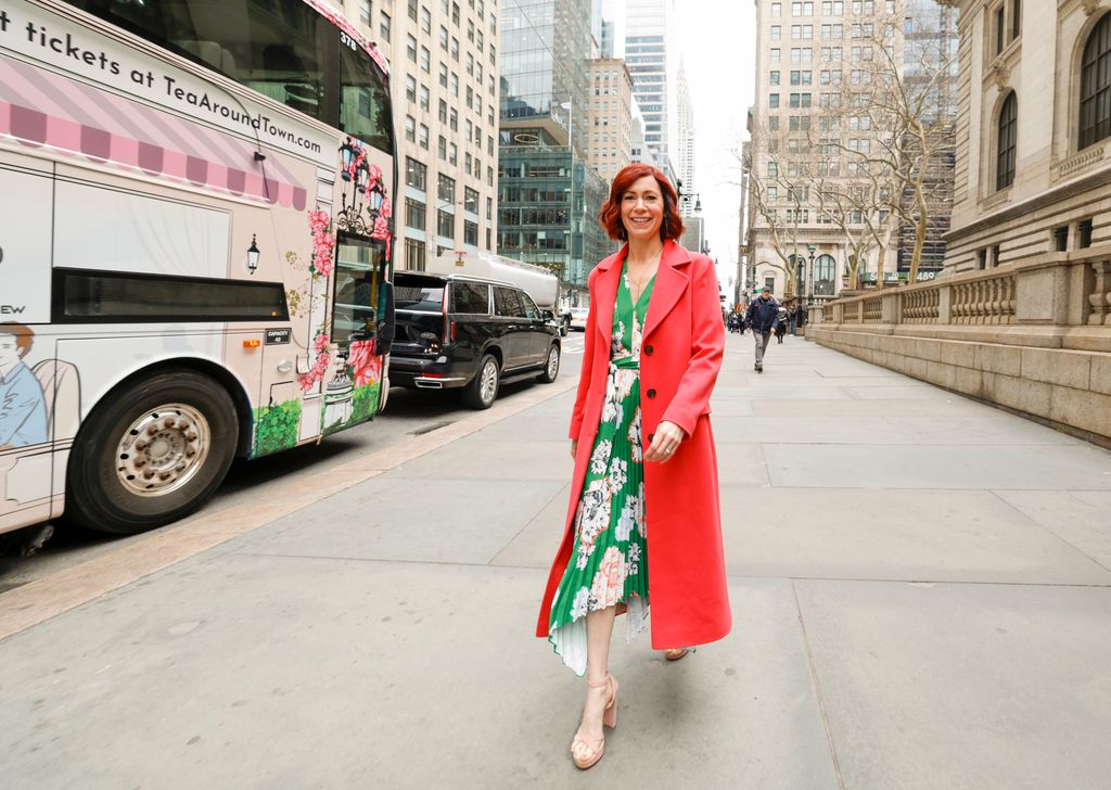 Carrie Preston on the ELSBETH and Tea Around Town bus event in New York City. 