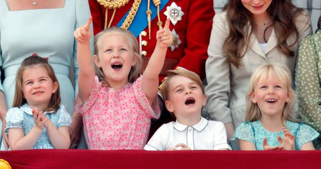 royal children trooping the colour