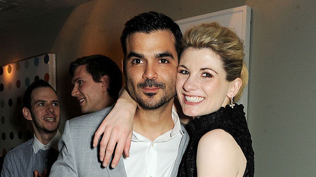 Jodie Whittaker cuddles up to her husband Christian at a 2013 event