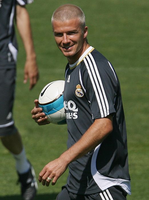 david beckham blonde