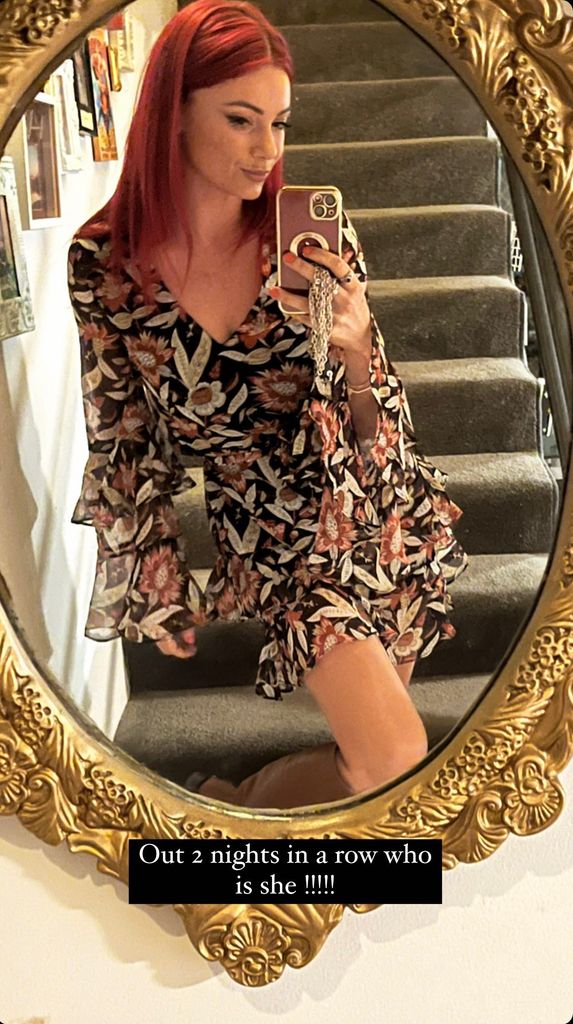 Dianne Buswell posing in a mirror selfie