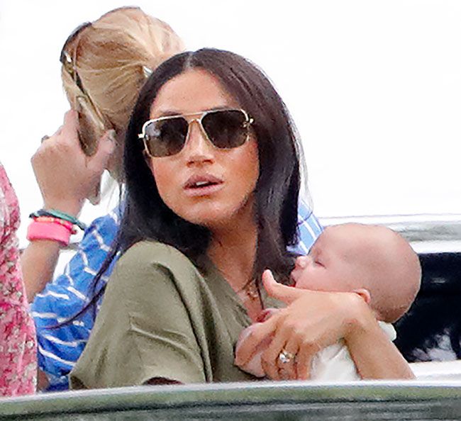 meghan and archie at the polo